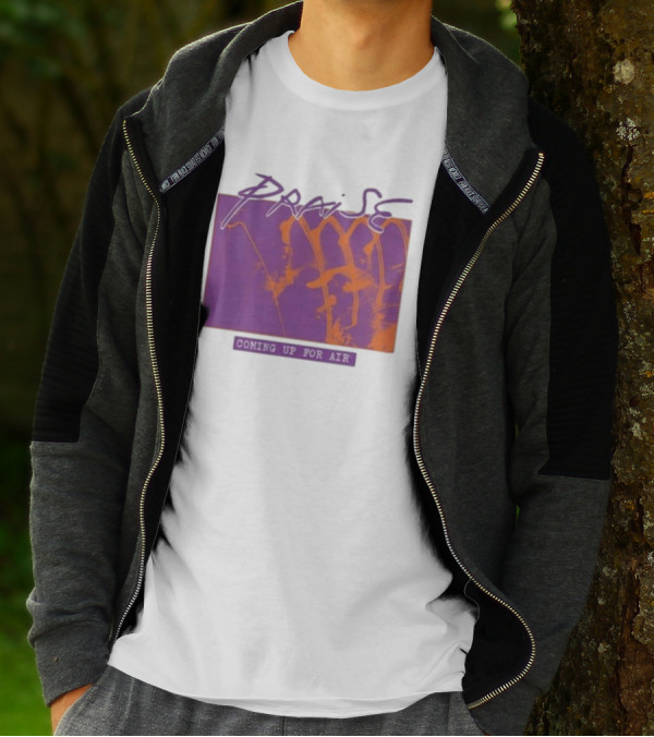 Praise Coming Up For Air Purple And Orange Abstract T-Shirt