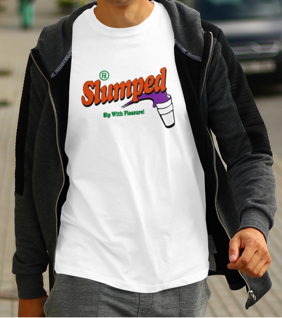 Slumpedboyz Newport Sip With Pleasure Slumped Cup T-Shirt