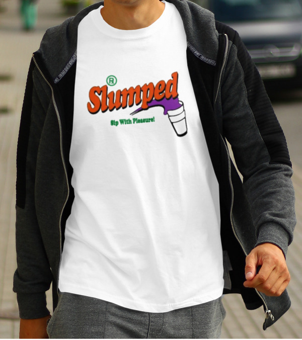 Slumpedboyz Newport Sip With Pleasure Slumped Cup T-Shirt