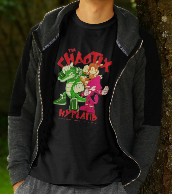 The Chaotix Hypland Vector The Crocodile Charmy Bee Espio The Chameleon T-Shirt