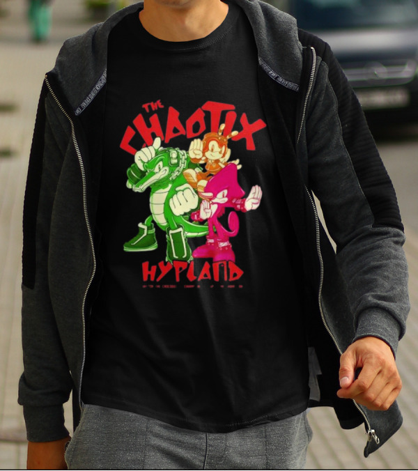 The Chaotix Hypland Vector The Crocodile Charmy Bee Espio The Chameleon T-Shirt