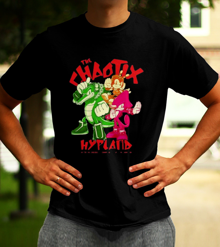 The Chaotix Hypland Vector The Crocodile Charmy Bee Espio The Chameleon T-Shirt