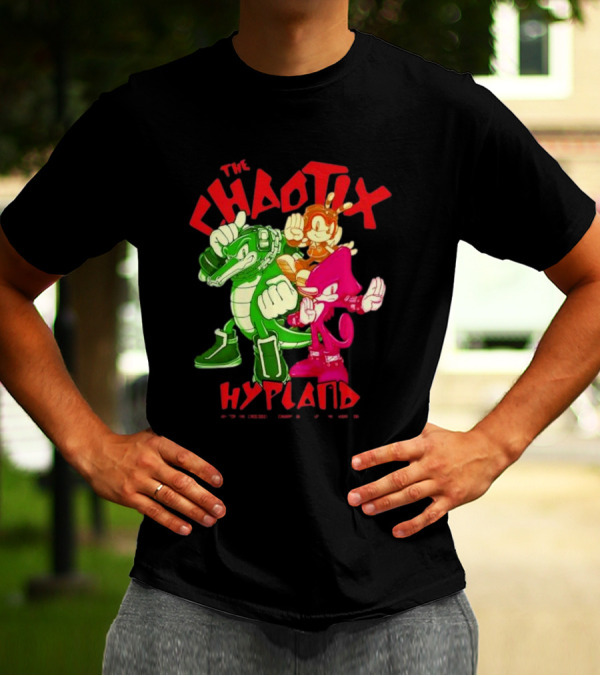 The Chaotix Hypland Vector The Crocodile Charmy Bee Espio The Chameleon T-Shirt