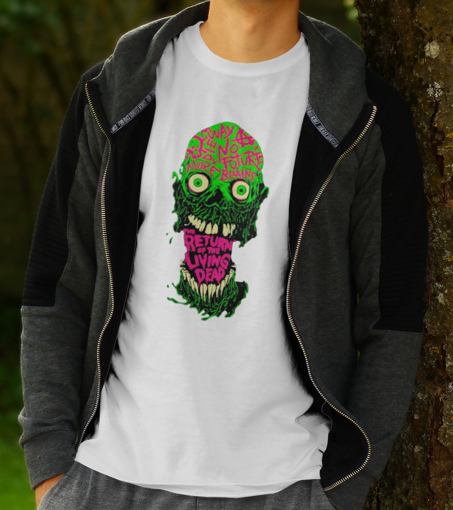 The Return Of The Living Dead Skull No Future More Brains Horror T-Shirt