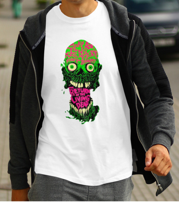 The Return Of The Living Dead Skull No Future More Brains Horror T-Shirt