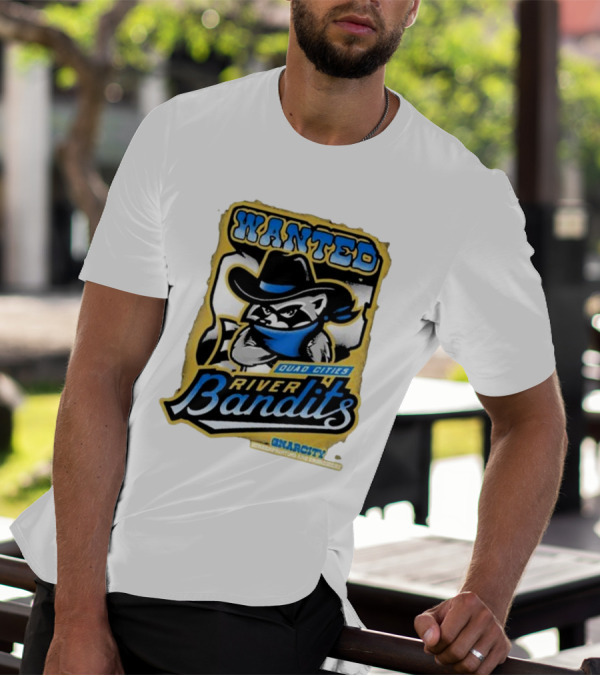 Wanted Quad Cities River Bandits Gnarcity Collectors And Knickleheads T-Shirt