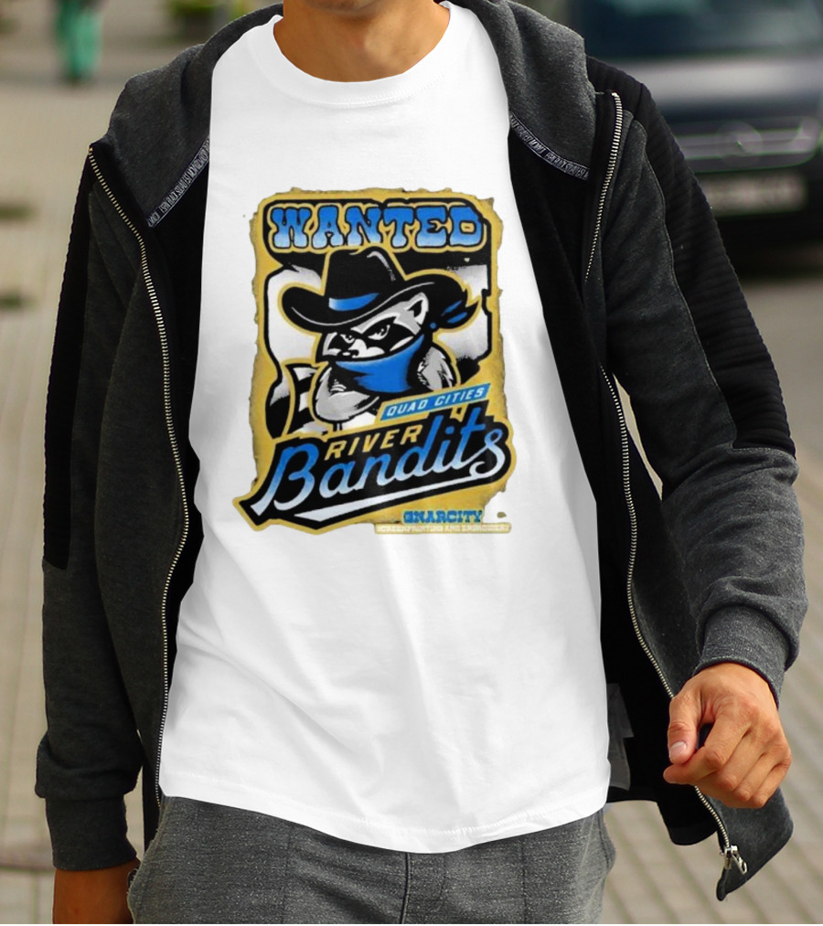 Wanted Quad Cities River Bandits Gnarcity Collectors And Knickleheads T-Shirt