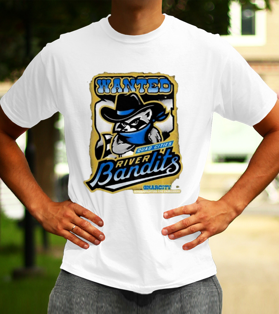 Wanted Quad Cities River Bandits Gnarcity Collectors And Knickleheads T-Shirt