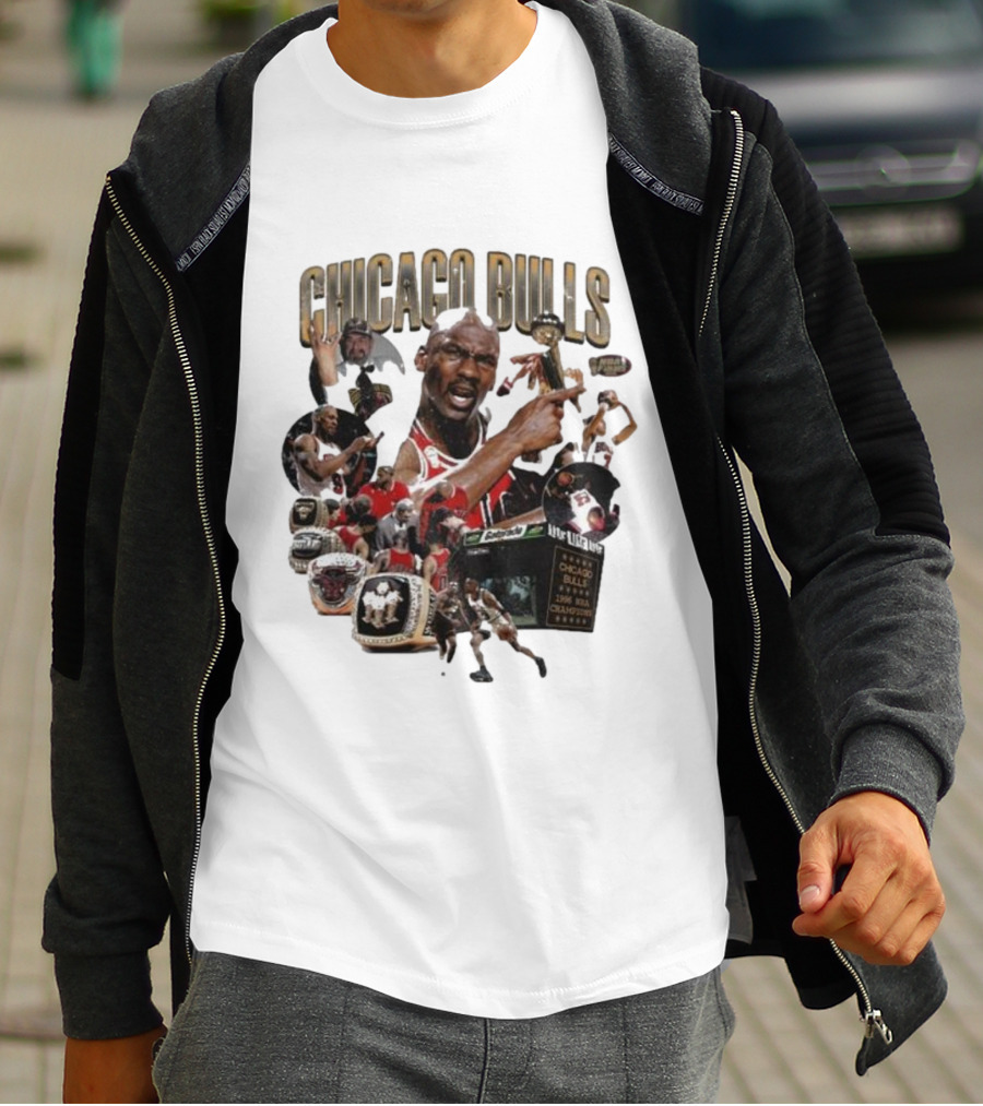 Chicago Bulls NBA Legends And Victory Celebrations T-Shirt