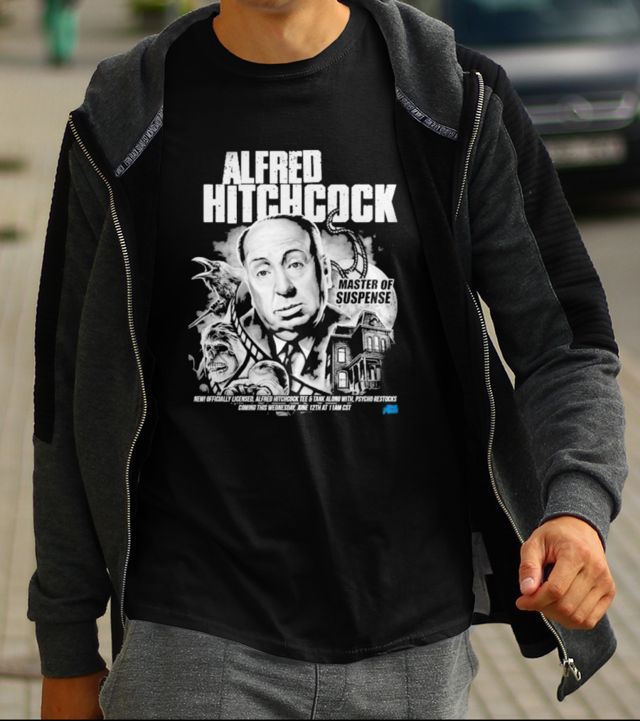 Alfred Hitchcock Master Of Suspense Psycho Restocks June 12th Licensed Tee 11AM CST T-Shirt