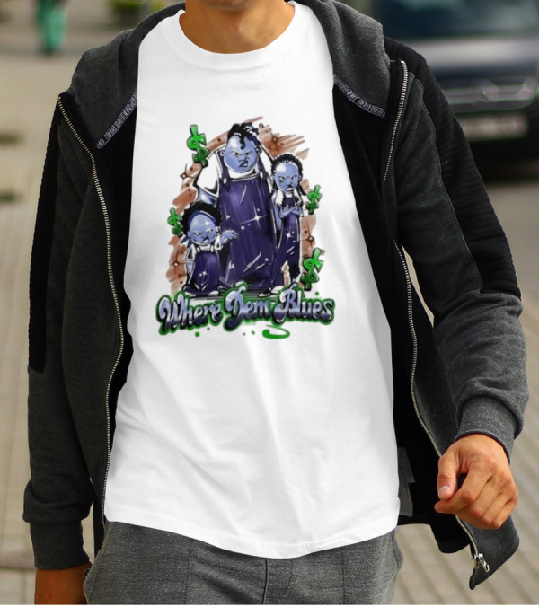 Where Dem Blues Based Savage T-Shirt