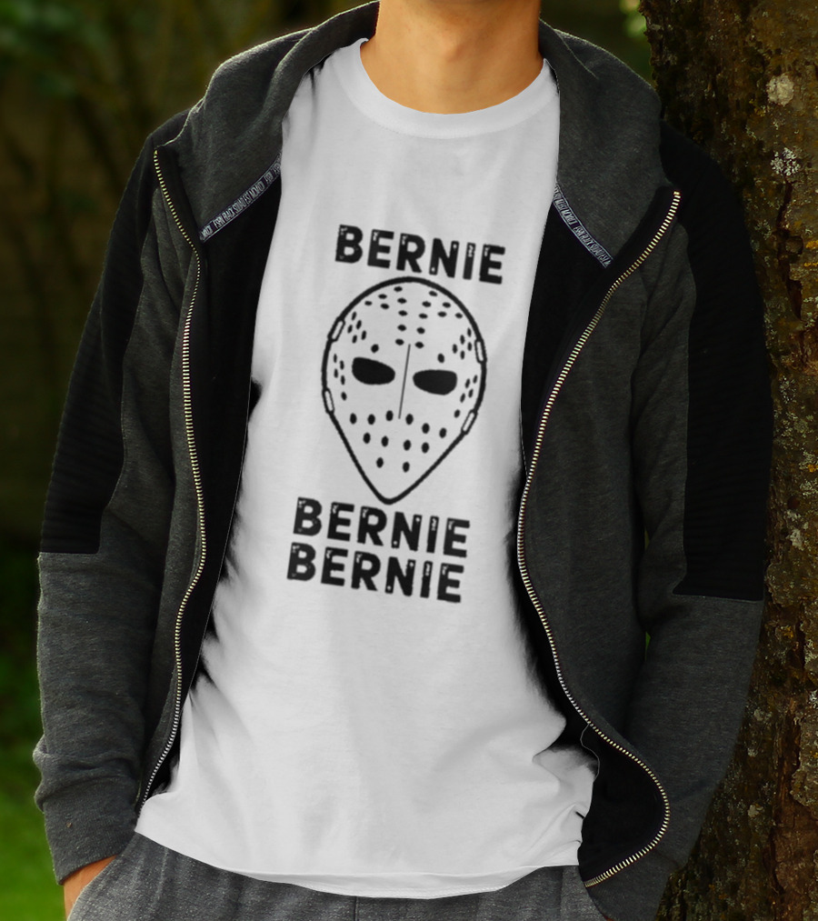 BERNIE BERNIE BERNIE Hockey Mask T-Shirt