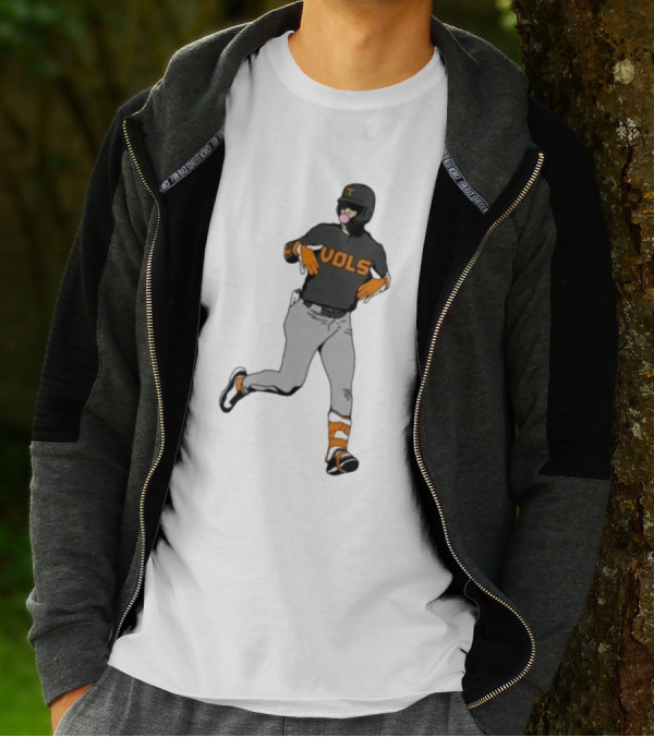 VOLS Baseball Player Bubblegum T-Shirt