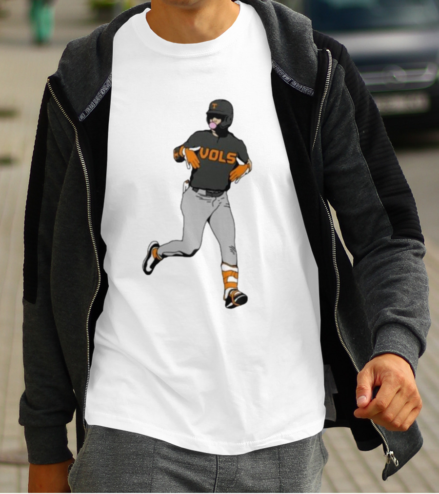 VOLS Baseball Player Bubblegum T-Shirt