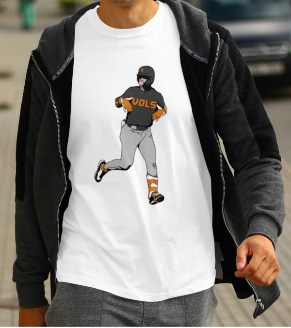 VOLS Baseball Player Bubblegum T-Shirt