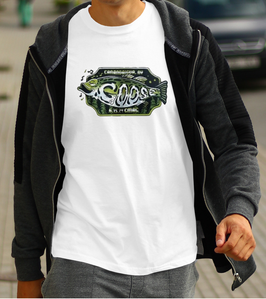 Canandaigua NY Goose Fish Art 6 15 24 CMAC T-Shirt