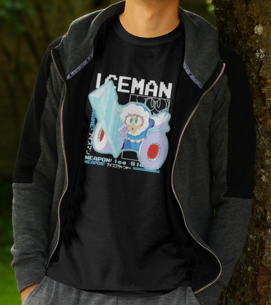 Capcom Iceman Mega Man Weapon Ice Slasher T-Shirt