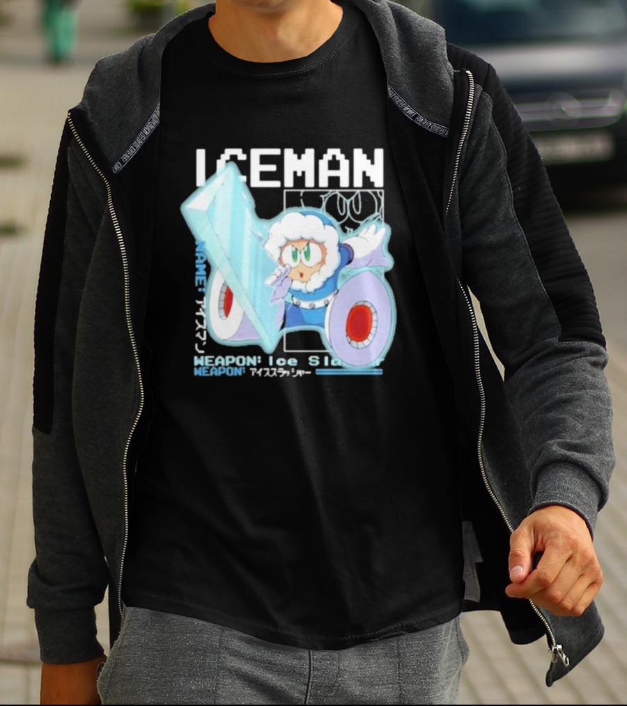 Capcom Iceman Mega Man Weapon Ice Slasher T-Shirt