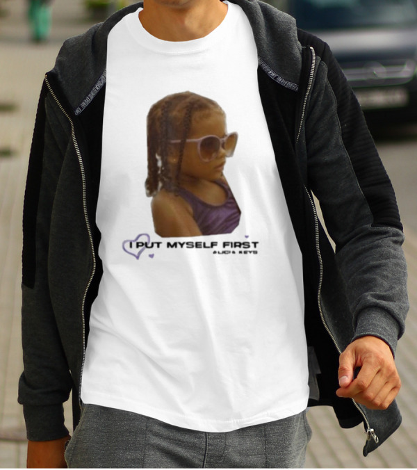I PUT MYSELF FIRST Keys Affirmations Kid Sunglasses T-Shirt