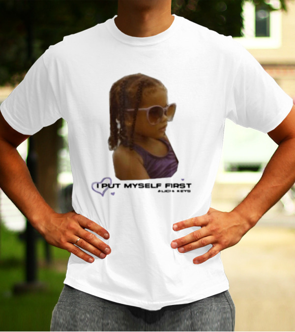 I PUT MYSELF FIRST Keys Affirmations Kid Sunglasses T-Shirt