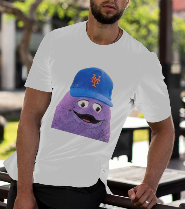 Lgm Grimace New York Mets Mascot Baseball Cap T-Shirt