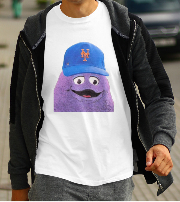 Lgm Grimace New York Mets Mascot Baseball Cap T-Shirt