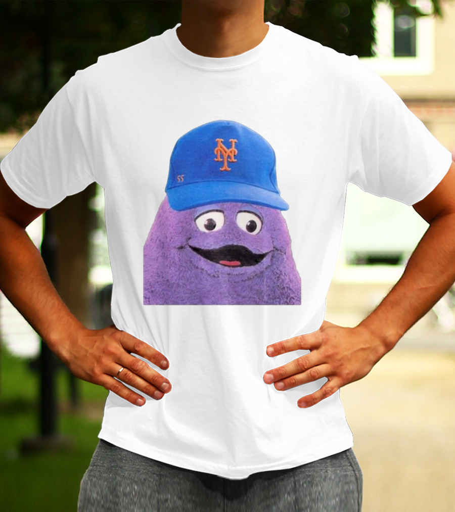 Lgm Grimace New York Mets Mascot Baseball Cap T-Shirt