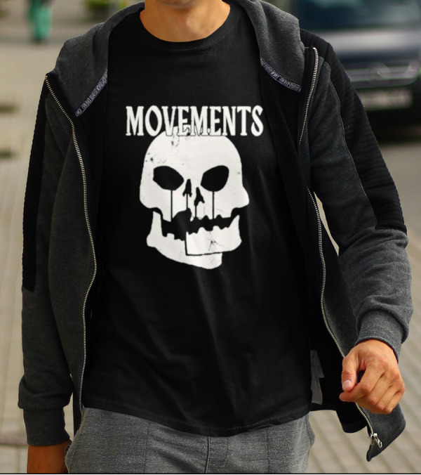 Movements Afraid To Die Skull Graphic Iconic T-Shirt
