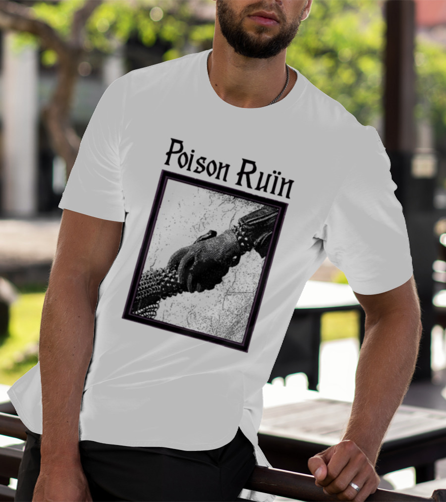Poison Ruïn Medieval Chainmail Handshake Confrere T-Shirt