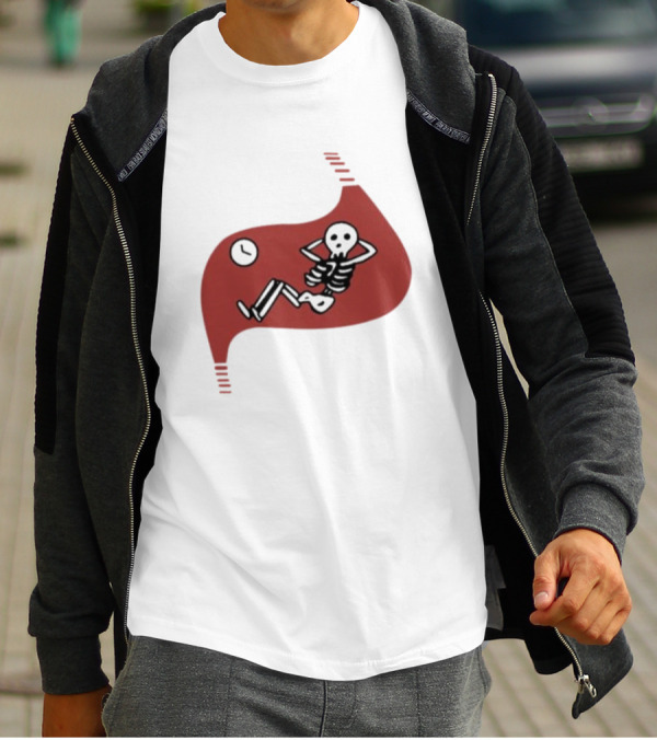 Death Of Dungeon Meshi Falin Skeleton Inside Red Stomach T-Shirt