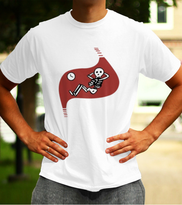 Death Of Dungeon Meshi Falin Skeleton Inside Red Stomach T-Shirt