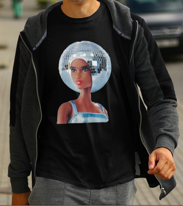 Discodiva Daytrip Ready Mirror Ball Glam Elegance T-Shirt