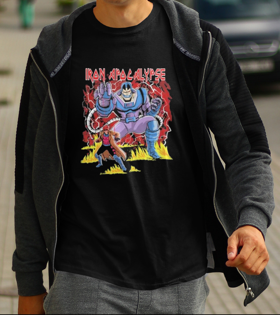 Iron Apocalypse Puppet Control Apocalypse With Character In Red Cloak T-Shirt
