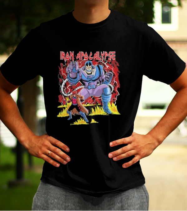 Iron Apocalypse Puppet Control Apocalypse With Character In Red Cloak T-Shirt