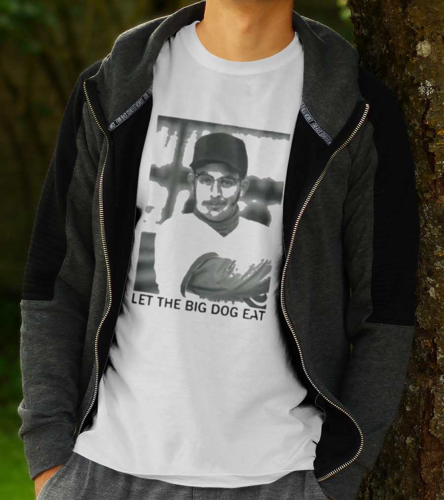 Let The Big Dog Eat - Baseball Pitcher In Action T-Shirt
