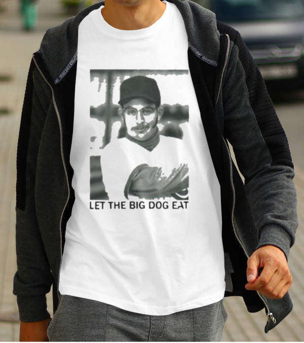 Let The Big Dog Eat - Baseball Pitcher In Action T-Shirt