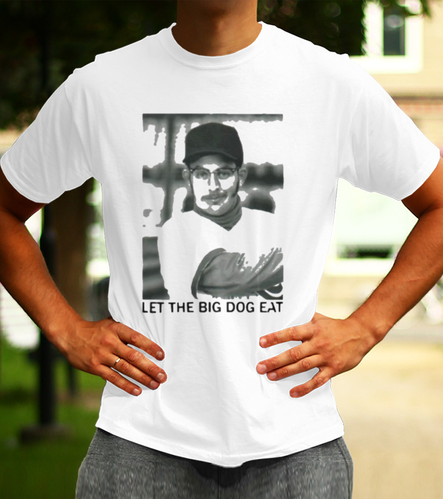 Let The Big Dog Eat - Baseball Pitcher In Action T-Shirt