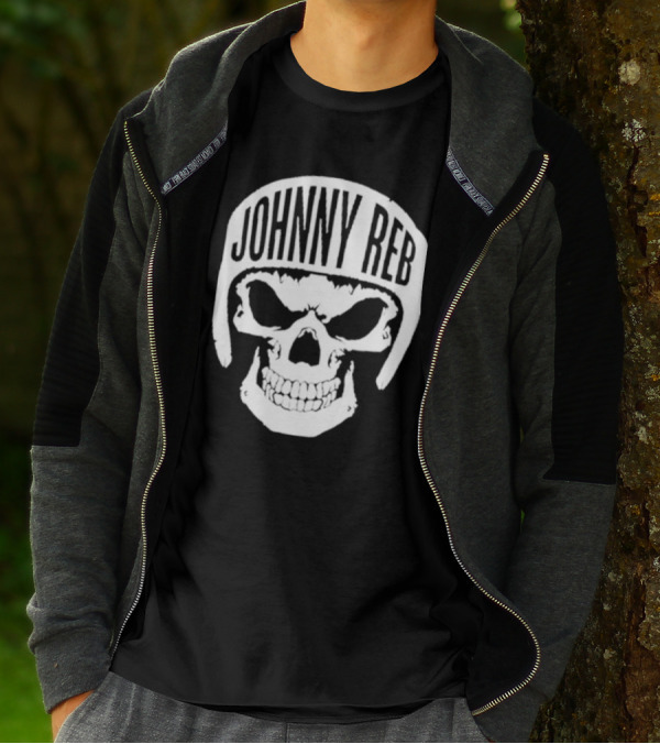Johnny Reb Skull Helmet Classic T-Shirt