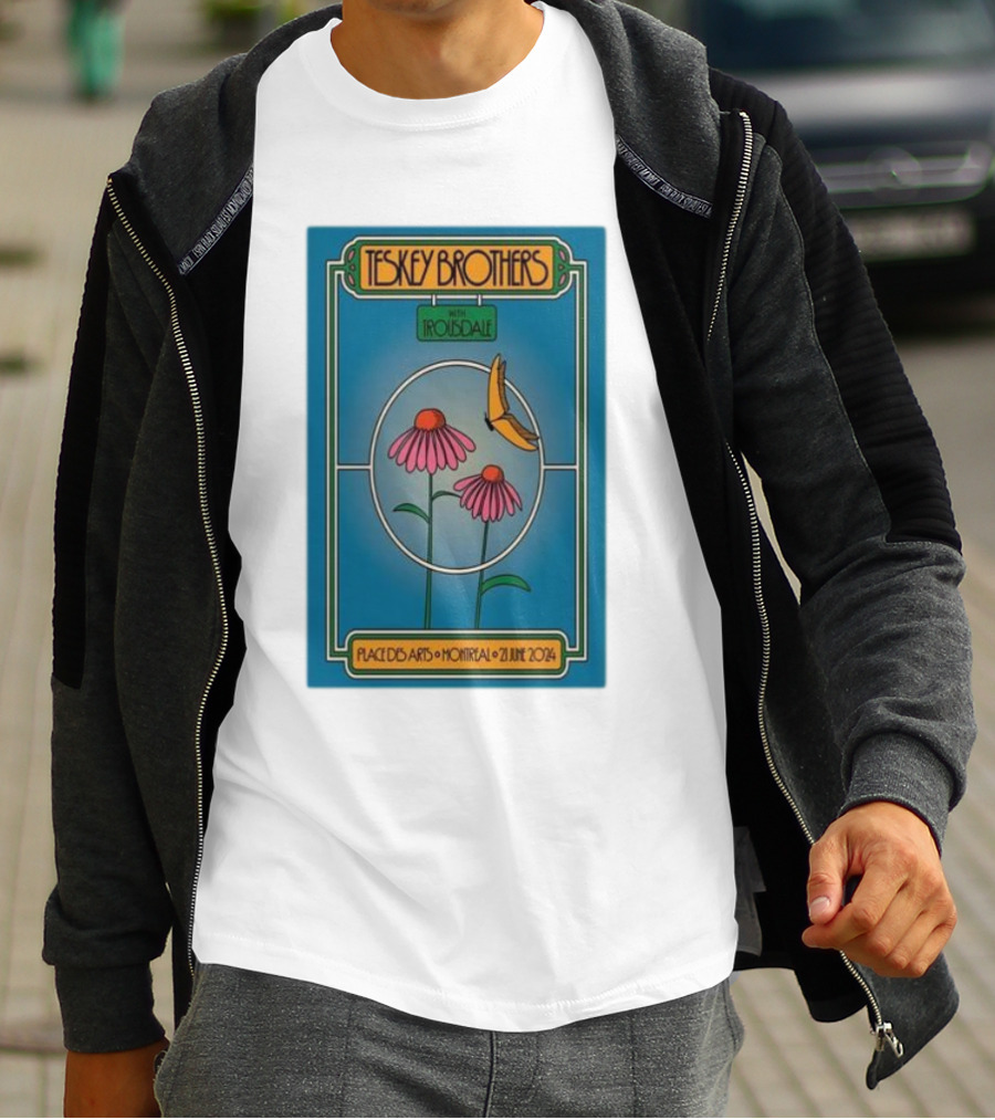 Teskey Brothers With Iron And Wine Place Des Arts Montreal June 21 T-Shirt