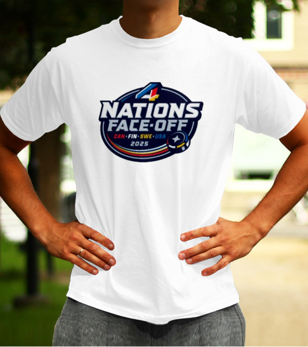 4 Nations Face-Off 2025 CAN FIN SWE USA T-Shirt