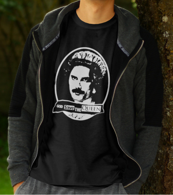 Freddie Mercury God Save The Queen Iconic T-Shirt