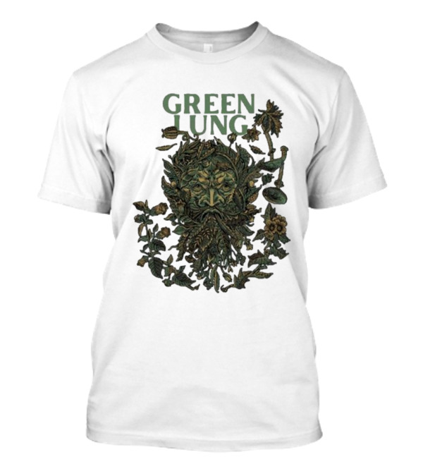 Green Lung Botanical Face Design For Hellfest T-Shirt