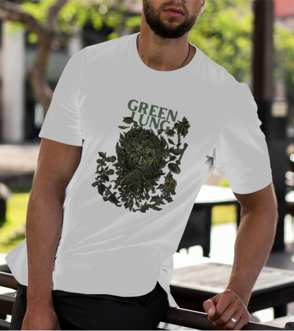 Green Lung Botanical Face Design For Hellfest T-Shirt