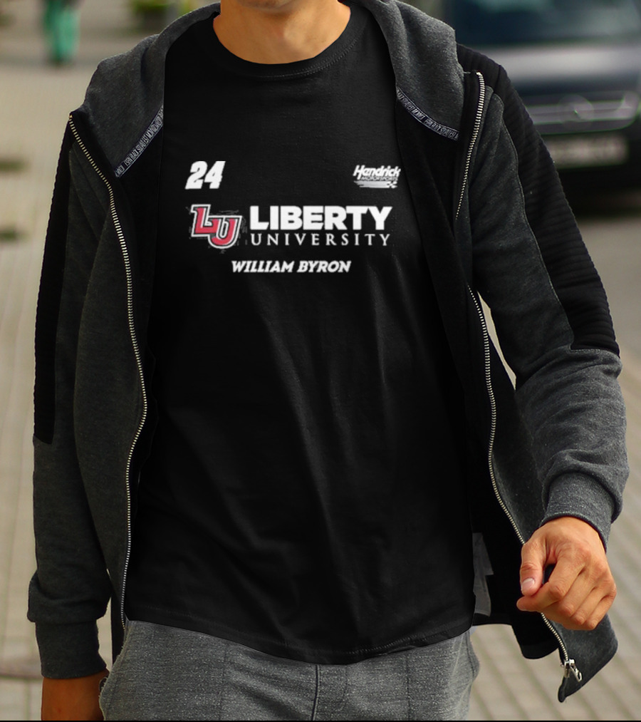Hendrick Motorsports William Byron 24 Liberty University LU T-Shirt
