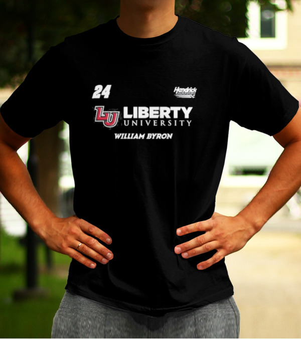 Hendrick Motorsports William Byron 24 Liberty University LU T-Shirt