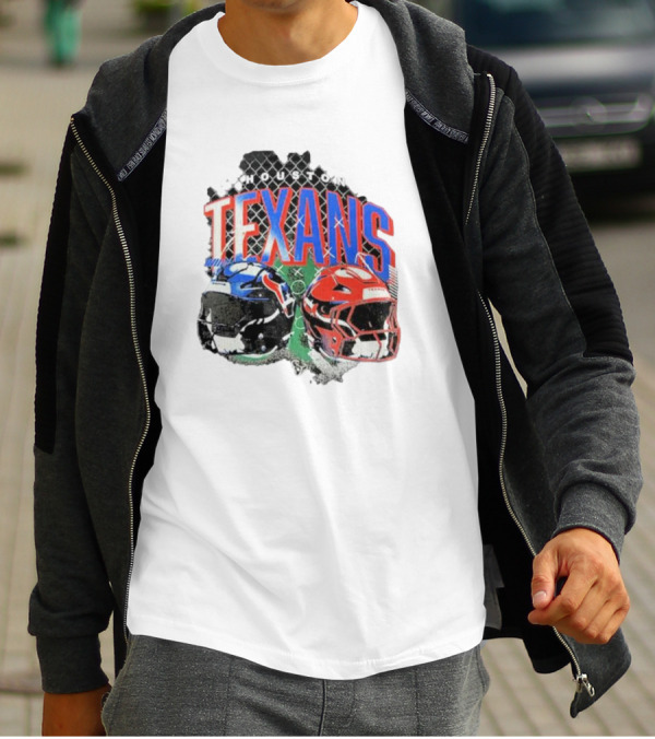 HOUSTON TEXANS HELMETS FOOTBALL GRIDIRON T-Shirt