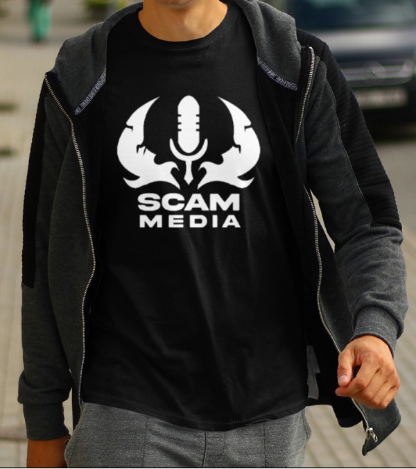 Scam Media Microphone Mandalorian Mythosaur T-Shirt