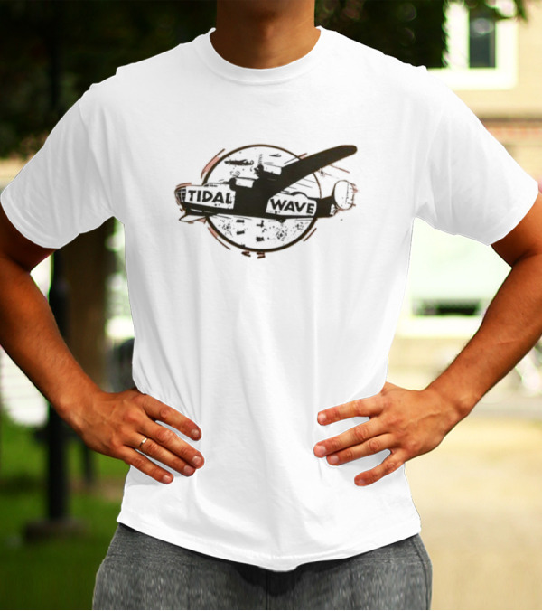 Tidal Wave Plane War Bomber Mission Emblem T-Shirt