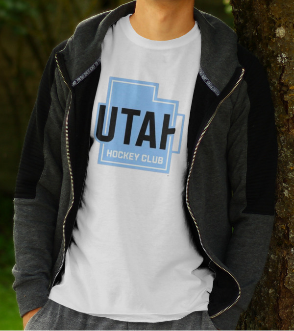 Utah Hockey Club Logo With State Outline T-Shirt