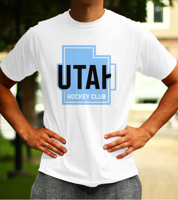 Utah Hockey Club Logo With State Outline T-Shirt